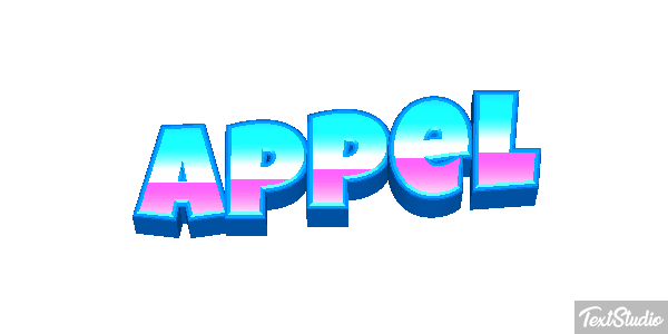 Appel Text effect