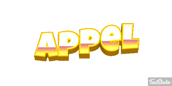 Appel Text effect