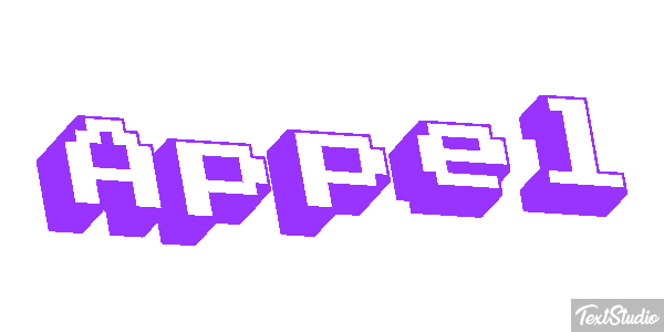 Appel Text effect