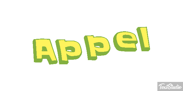 Appel Text effect