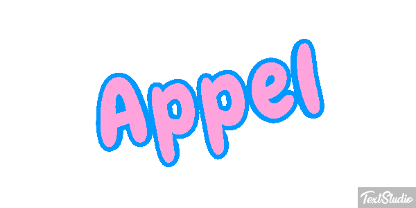 Appel Text effect