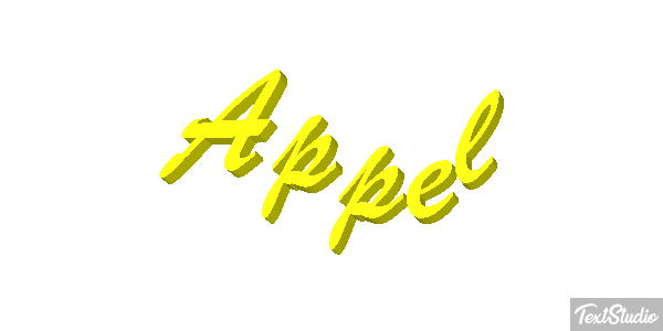 Appel Text effect