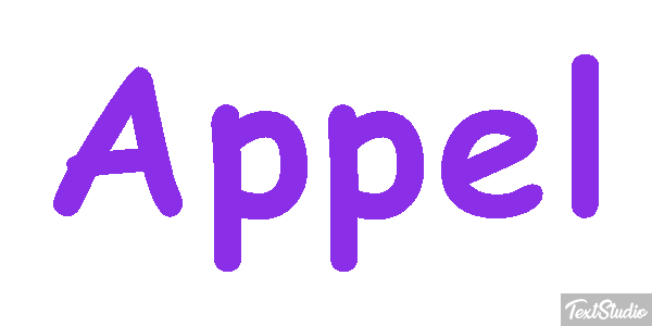 Appel Text effect