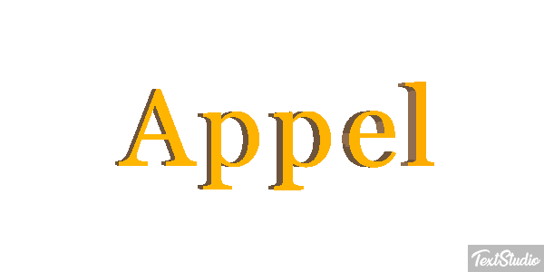 Appel Text effect