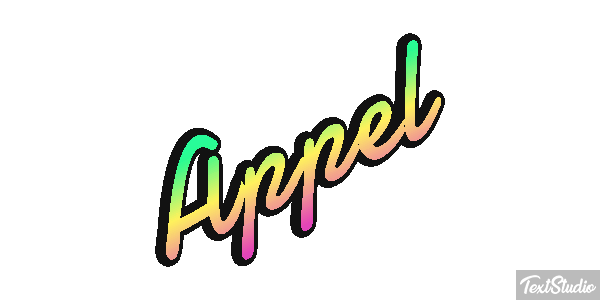 Appel Text effect