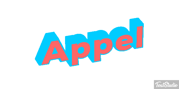 Appel Text effect
