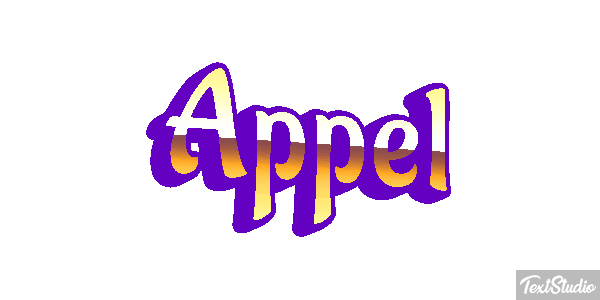 Appel Text effect