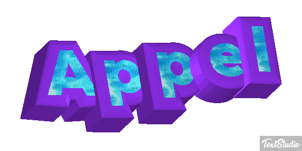 Appel Text effect