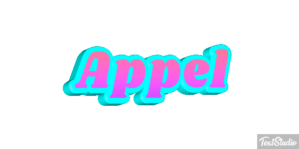 Appel Text effect