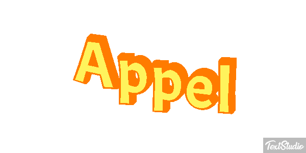 Appel Text effect