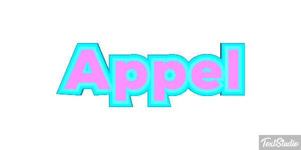 Appel Text effect