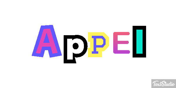 Appel Text effect