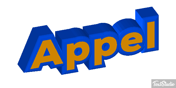 Appel Text effect