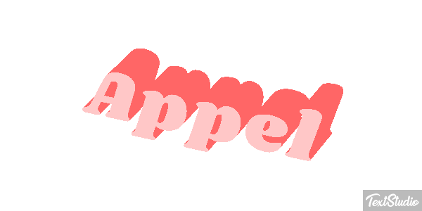Appel Text effect