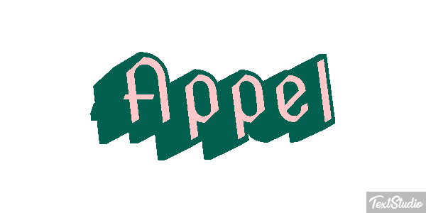 Appel Text effect