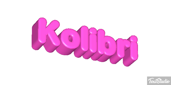 Kolibri Texteffekt
