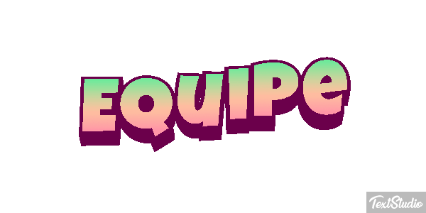 Equipe Efeito do texto