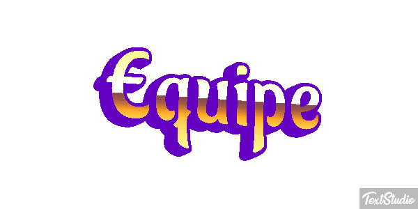 Equipe Efeito do texto