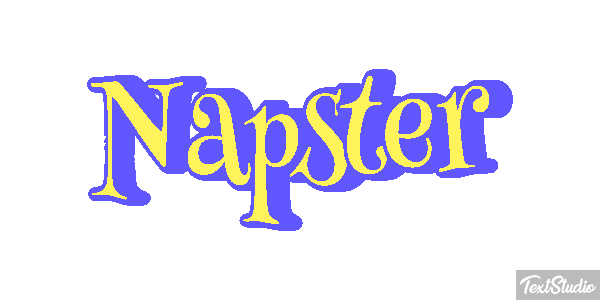 Napster Efecto de texto