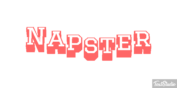 Napster Efecto de texto