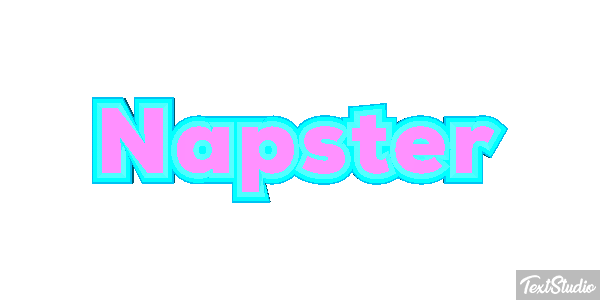 Napster Efecto de texto