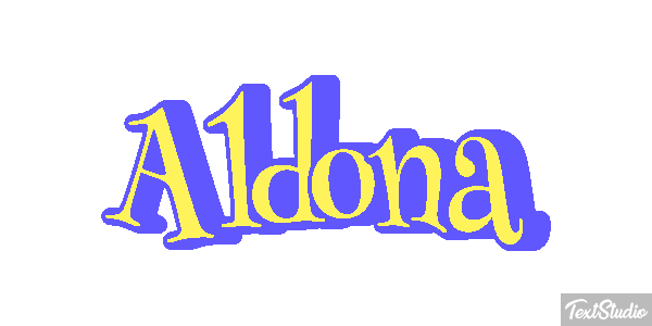 Aldona Text effect