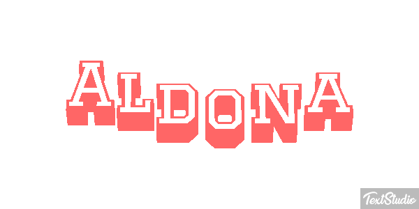 Aldona Text effect