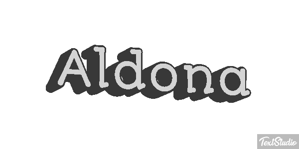 Aldona Text effect