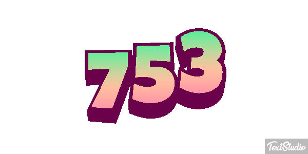 753 テキスト効果