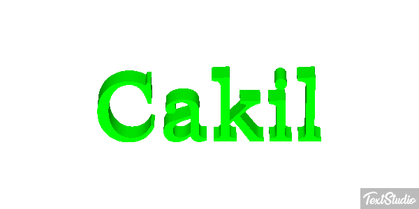 Çakıl Effet de texte