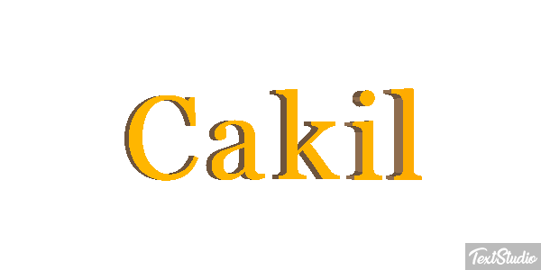 Çakıl Effet de texte