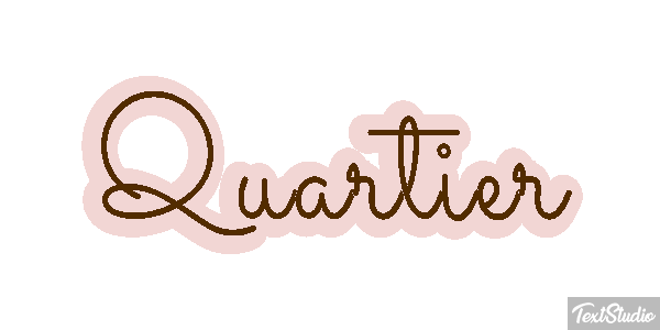Quartier Текстовый эффект