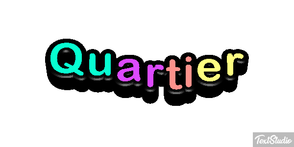 Quartier Текстовый эффект