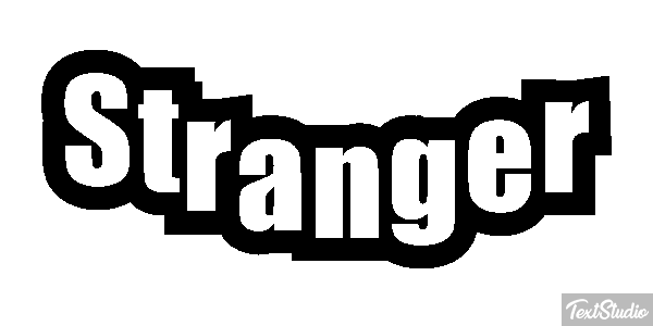 Stranger Text effect