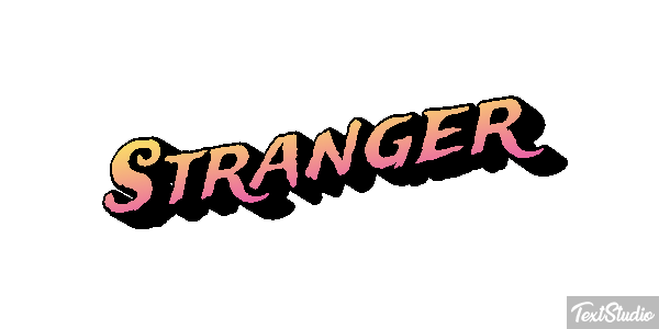 Stranger Text effect