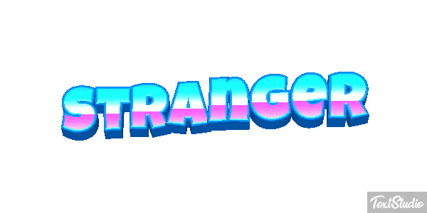 Stranger Text effect