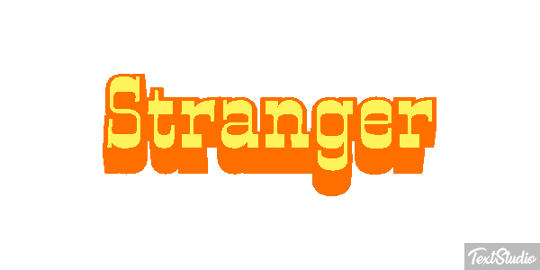 Stranger Text effect