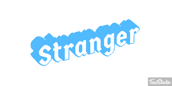 Stranger Text effect