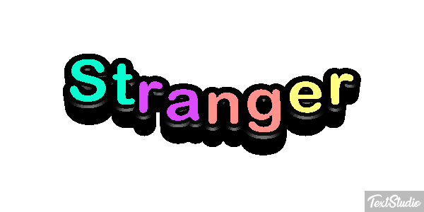 Stranger Text effect