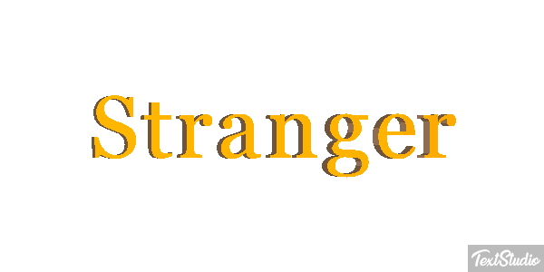 Stranger Text effect