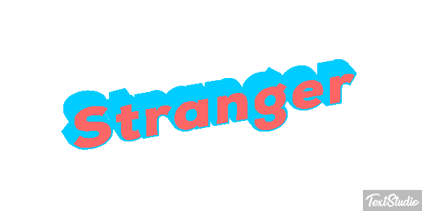Stranger Text effect
