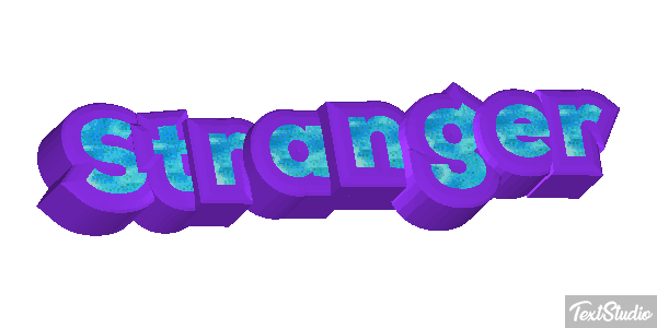 Stranger Text effect