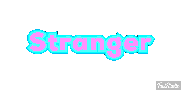 Stranger Text effect