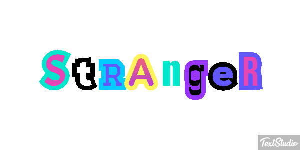 Stranger Text effect