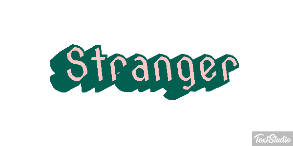 Stranger Text effect