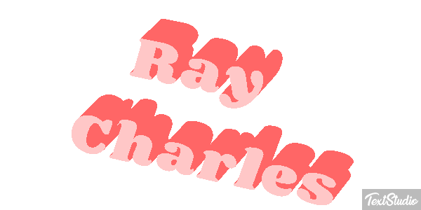 Ray Charles テキスト効果