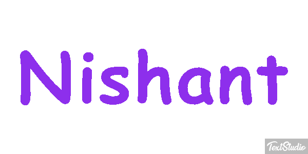Nishant Effet de texte