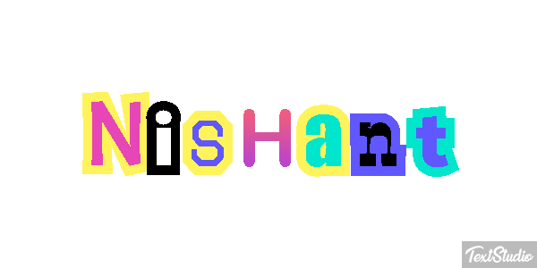 Nishant Effet de texte