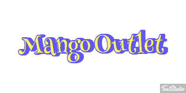 Mango Outlet Text effect