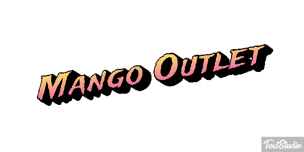 Mango Outlet Text effect